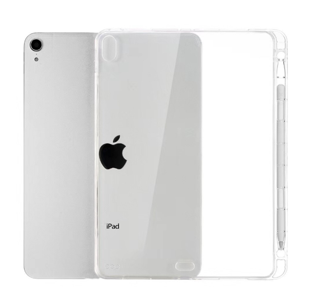 For iPad 5/6th/7th/8th/9th Gen Mini A17 Pro 2024 Clear Case Slim W/Pencil Holder