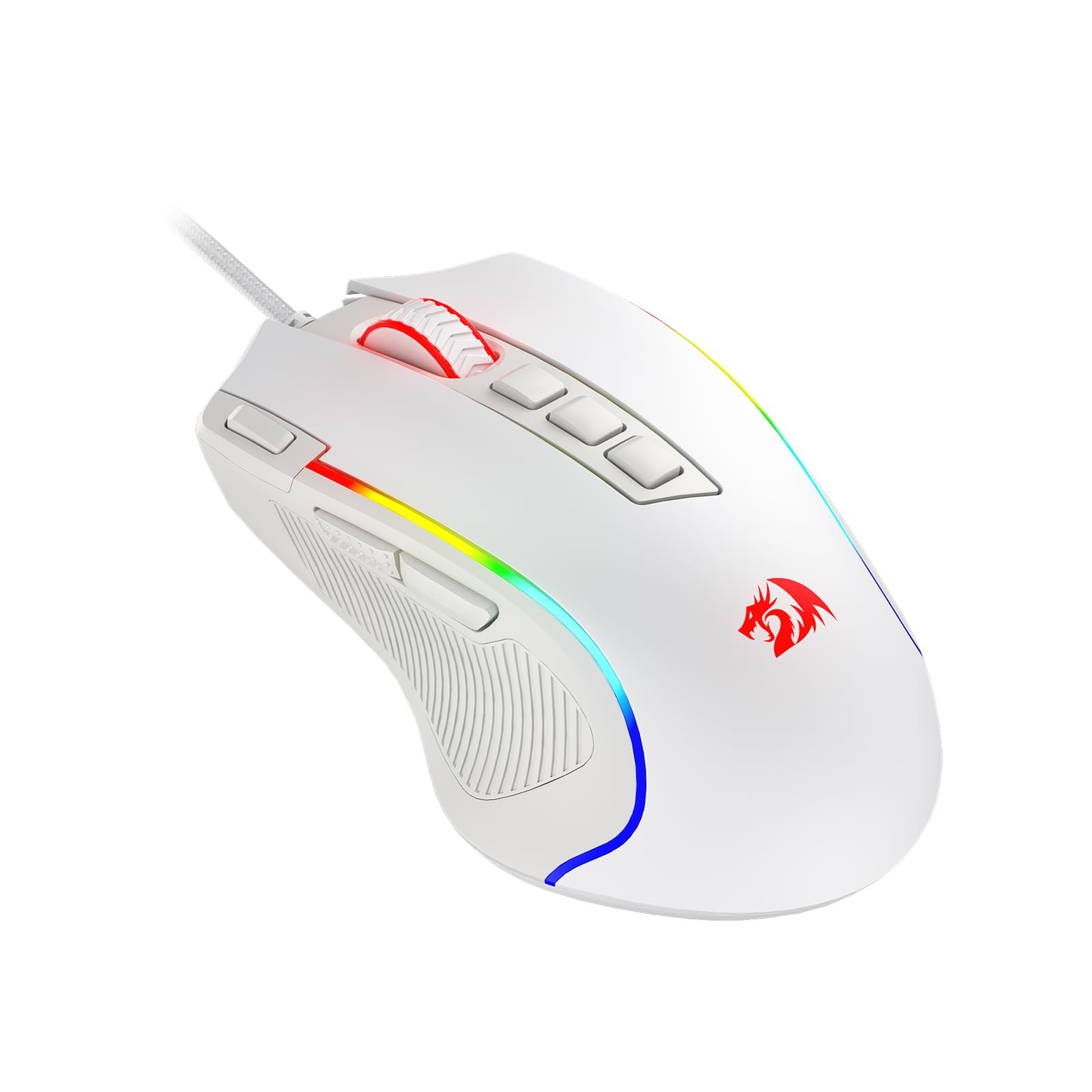 Redragon M612 Predator RGB Wired Gaming Mouse White 8000 DPI