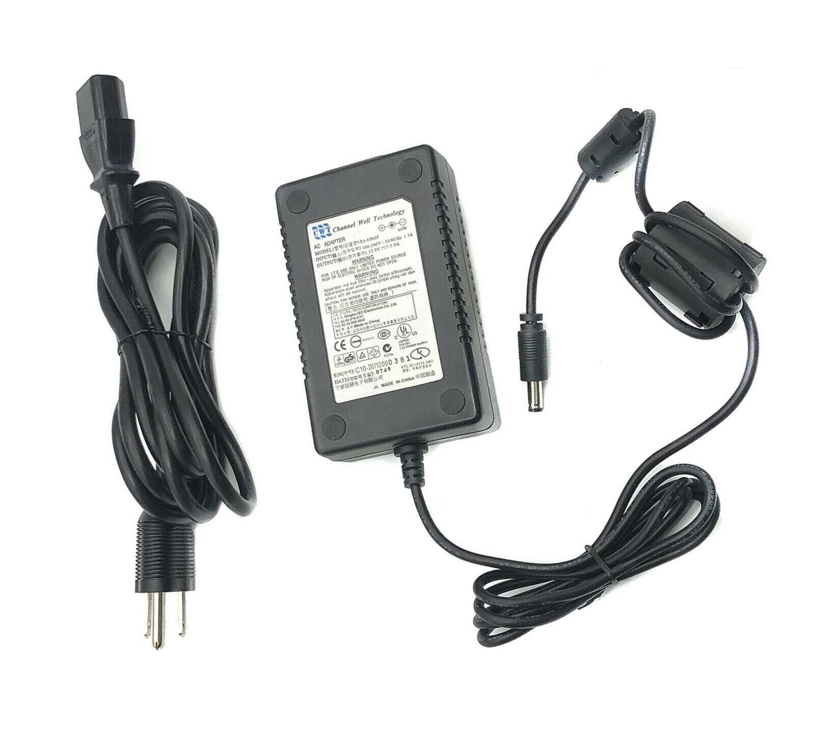 Genuine CWT AC/DC Power Adapter For Sanyo AVL-209 AVL209 LCD TV OEM Charger