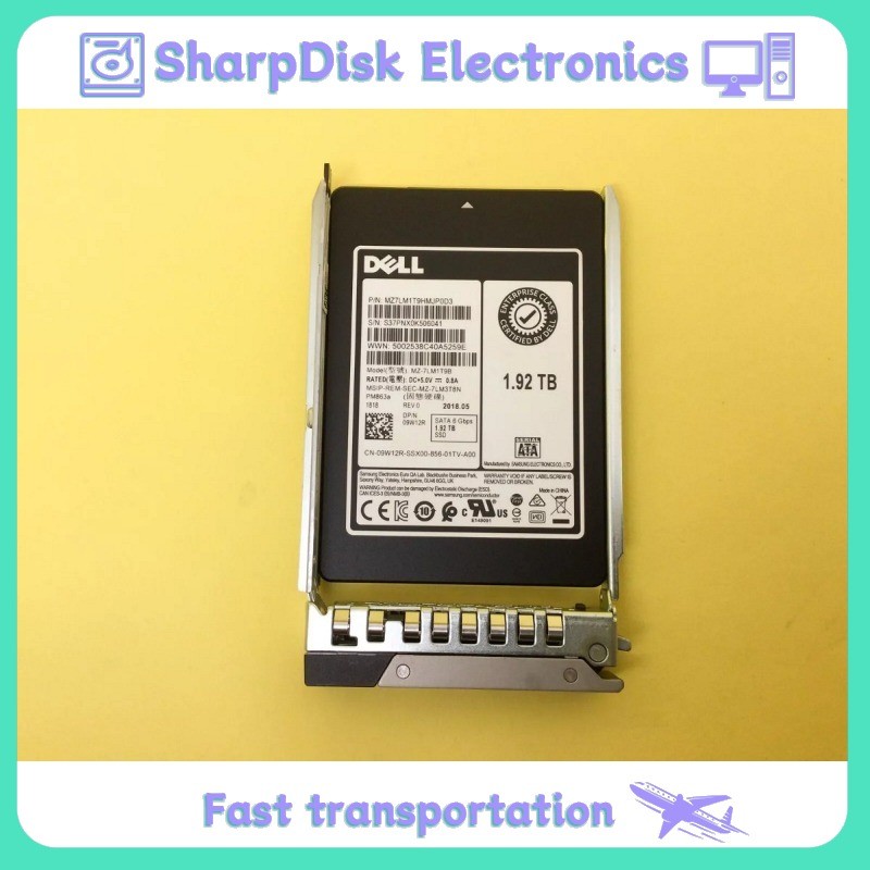 PowerEdge NEW Dell/Samsung 1.92TB 2.5" SATA 6G 14G R540 0K5P0T Server SSD New