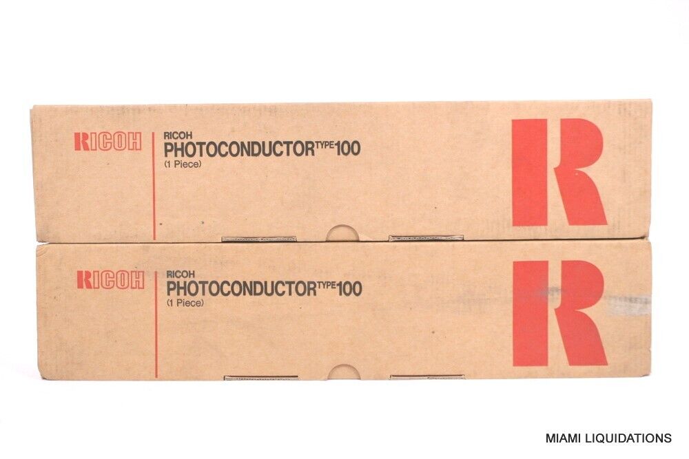 LOT OF 2 Ricoh Photoconductor Type 100 Black GENUINE
