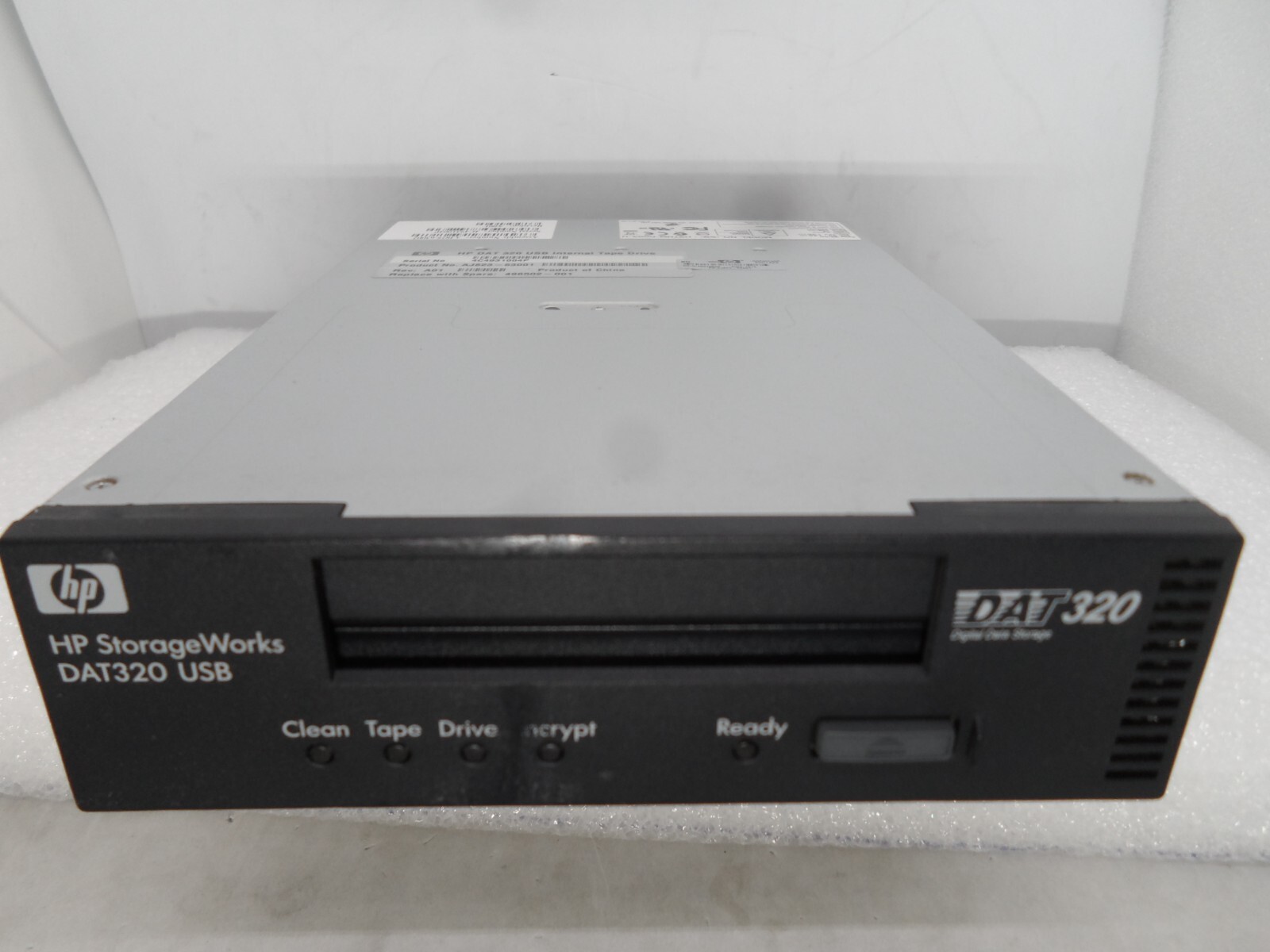 HP HPE Storageworks DAT 320 USB Internal Tape Drive 496502-001 AJ823-63002