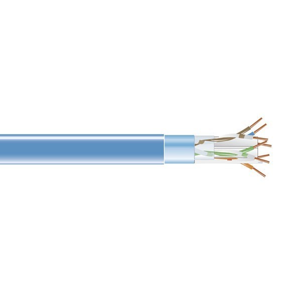 Black Box CAT6 400MHz Solid PVC Bulk Cables Blue 1000ft EVNSL0601A-1000