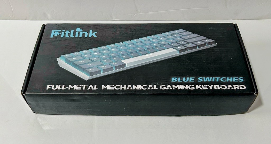 Filink Full Metal 60% Mechanical Gaming Keyboard Blue Switches Bluetooth/USB-C