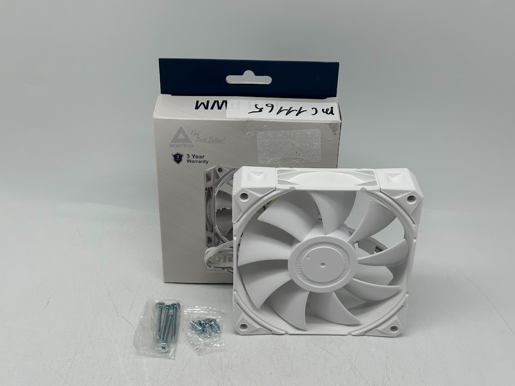 Montech E28 PWM Fluid Dynamic Bearing 120mm Case Fan - White
