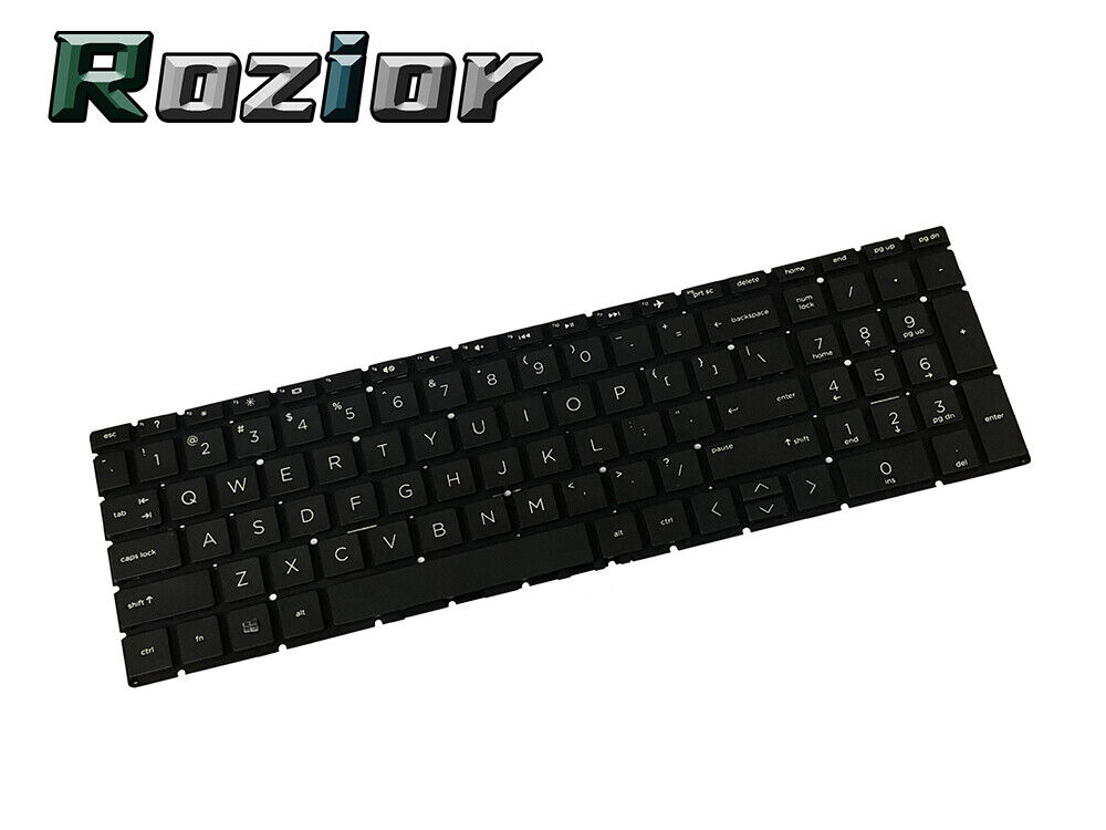 New For HP 17-by0010nr 17-by0035nr 17-by4097nr Notebook Black Keyboard US