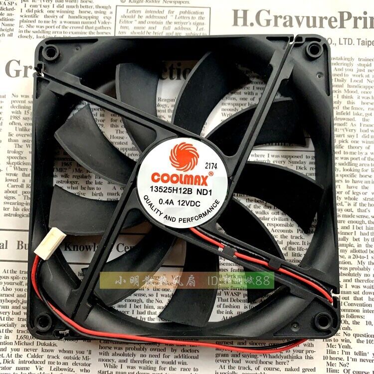 1 pcs COOLMAX 13525 H12B ND1 12V 0.4A chassis power supply silent cooling fan 