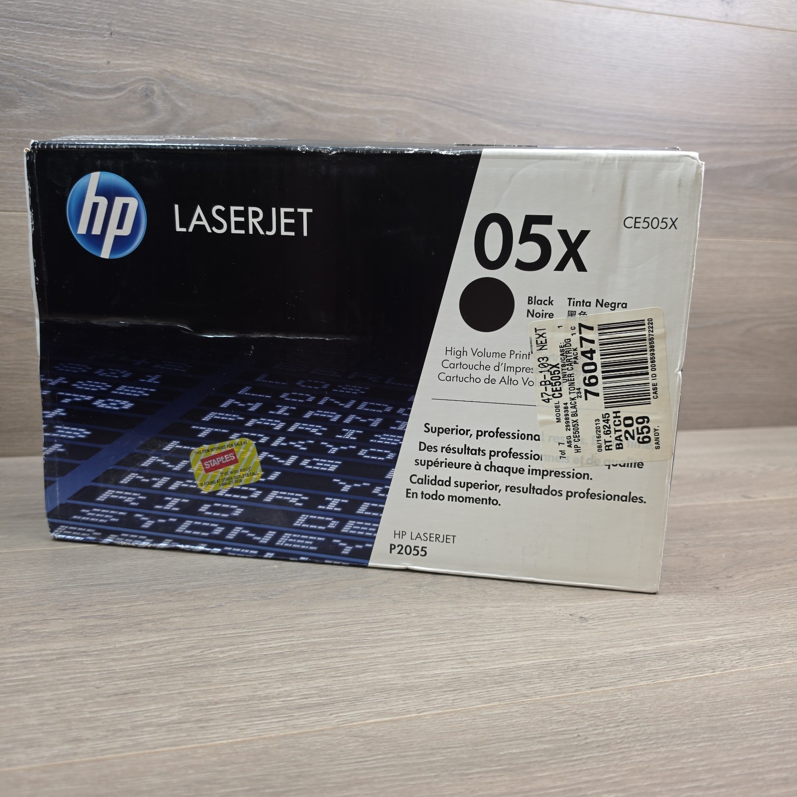 Genuine HP CE505X (05X) Black High-Yield Toner Cartridge - Factory Sealed
