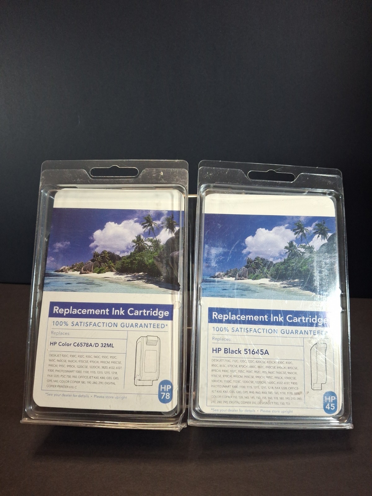DI 2PK Replacements for HP 45 / 51645A & 78 / C6578D Ink Cartridges