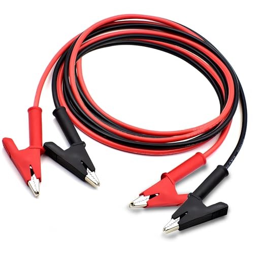 Alligator Clip to Alligator Clip Silicone Jumper Wire Alligator Clip 12AWG 1.8m
