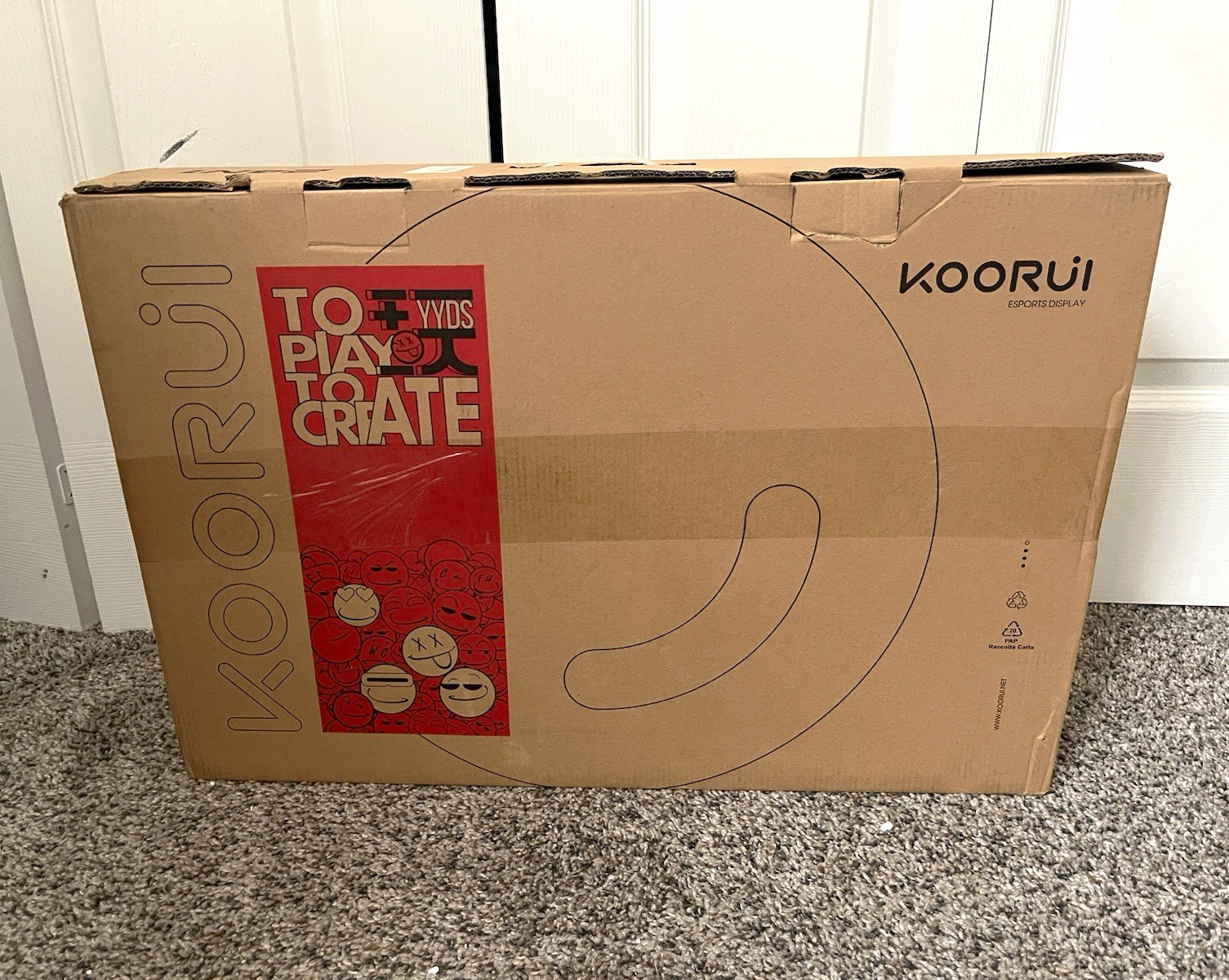 KOORUI 24N1 24" FHD LED Gaming Monitor 75Hz 1ms HDMI VGA Read Description
