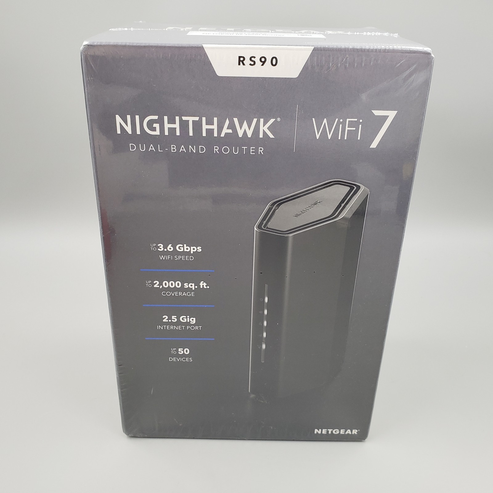 NEW SEALED NETGEAR Nighthawk RS90 WiFi 7 BE3600 Router RS90-100NAS