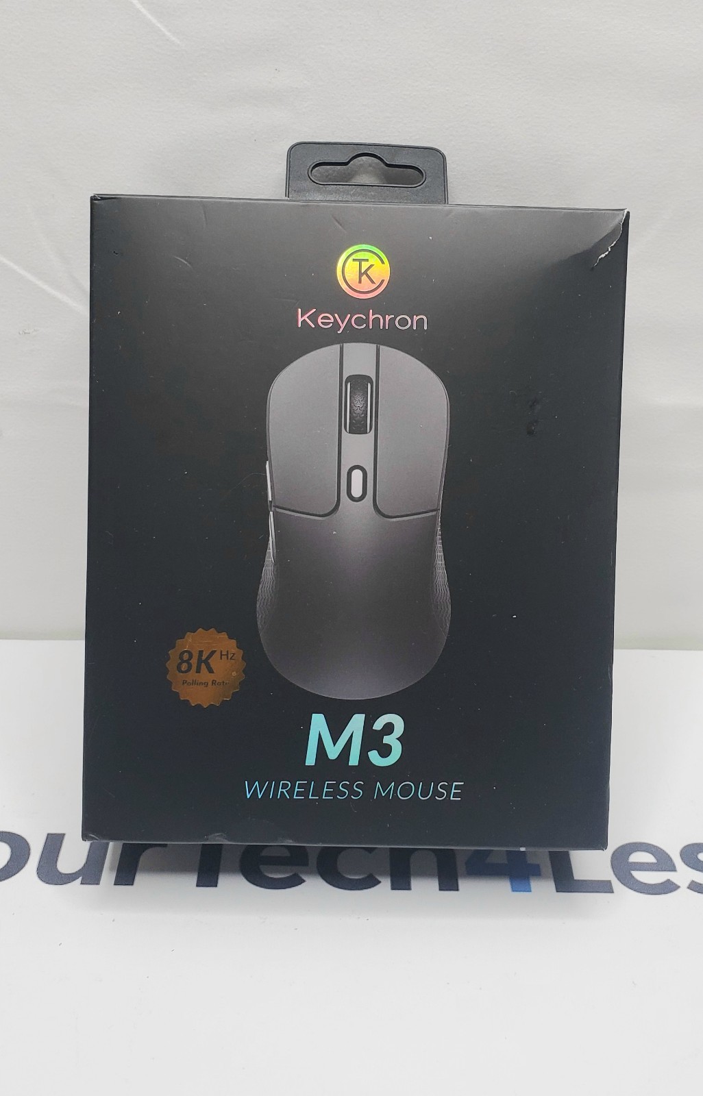 Keychron M3 Wireless Mouse Ergonomic, RGB, Optical Sensor, Black
