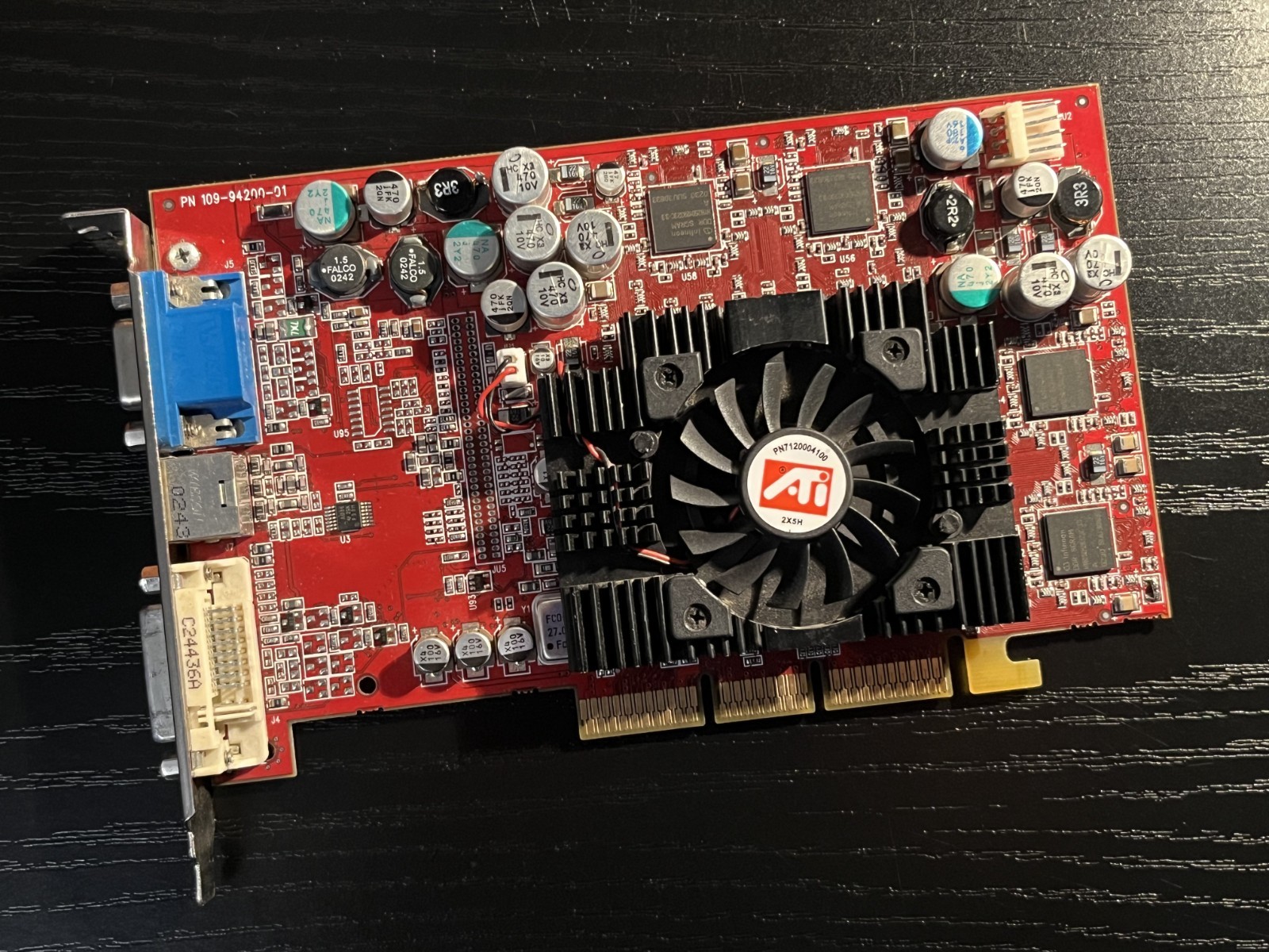 ATi Radeon 9700 Pro 128MB AGP DVI VGA S-Video Video Graphics Card - TESTED BAD