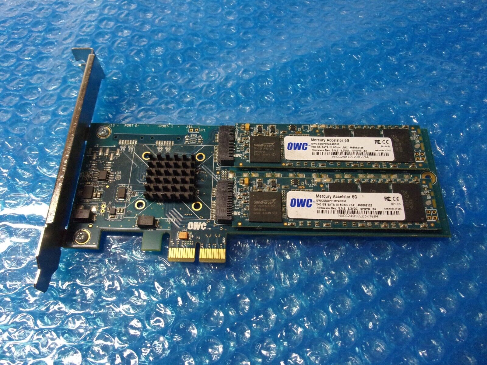 OWC Mercury Accelsior 6G 480GB SATA PCIe SSD APPLE MAC PRO/Xserve OWCSSDPHM240SM