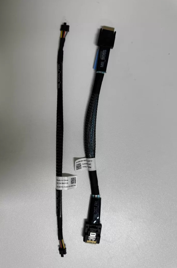Used 2pcs DELL R760 R7625 Boss card cables set PFHYD 8XTCG 0PFHYD 08XTCG