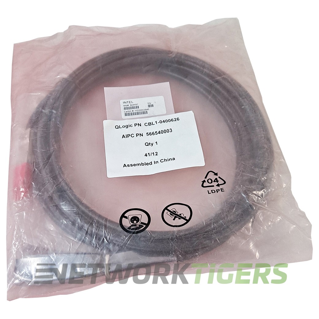 NEW QLogic CBL1-0400626 QSFP to Cx4 Transceiver Twinax 40G Direct Attach Cable