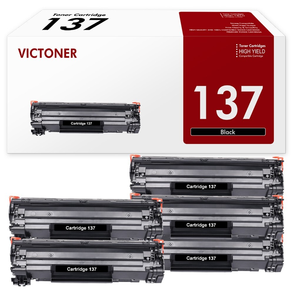 5x CRG 137 Toner Cartridge For Canon 137 Toner MF212w MF216n MF244dw MF231 D570