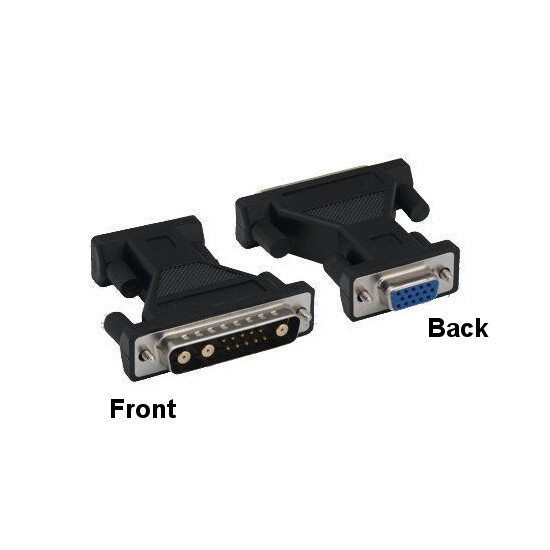 10x DB13W3 Male to HD15 Female Adapter Molded Shielded for Sun System to VGA