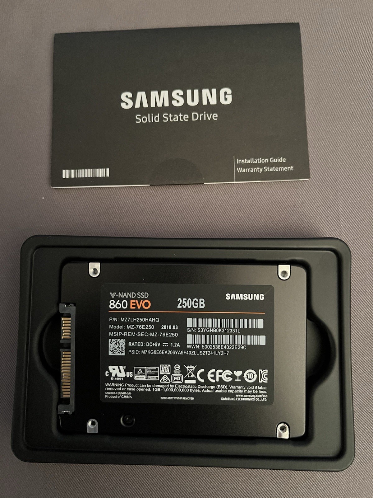 Samsung 860 EVO 250GB SATA 6Gb/s 2.5'' Internal SSD MZ-76E250E MZ-76E250 New