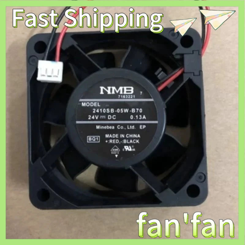 2410SB-05W-B70 1PCS NMB-MAT 6025 60mm 24V 0.13A 2-wire inverter cooling fan