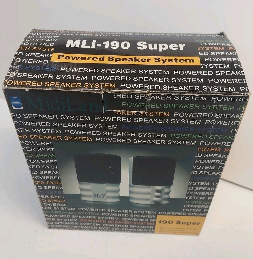Powered Full Range PC Computer Speaker System MLi-190 18W Super Midiland works