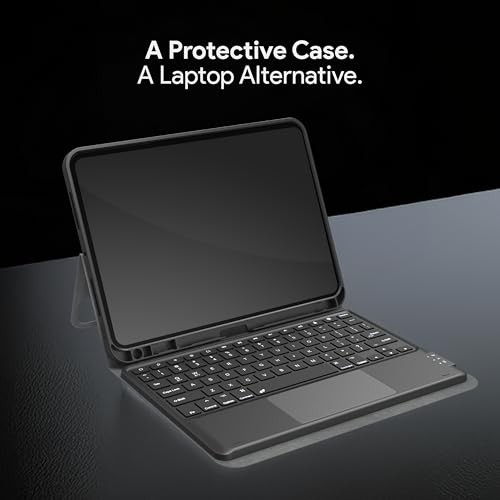 INCIPIO - KEYBOARD FOLIO FOR IPAD PRO 12.9", SLIM PROTECTIVE CASE -  SILVER GRAY