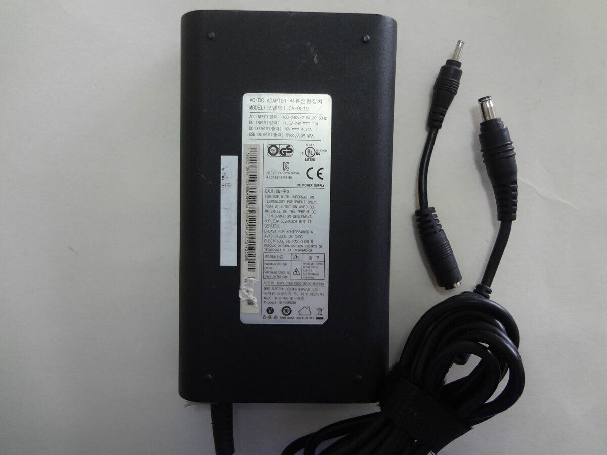 19V4.74A 90W PA-1900-98 for Samsung Series 9 NP900X3A-A05US Genuine Slim Adapter