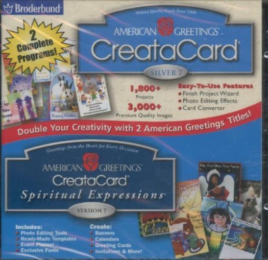 CreataCard Silver & Spiritual Expressions 7 2-Disc Set PC CD banners etc SEALED