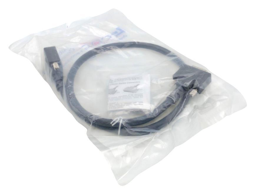 L-Com CPMS15MM-2.5 Heavy Duty D-Sub Cable DP15 Male To Male 2.5m