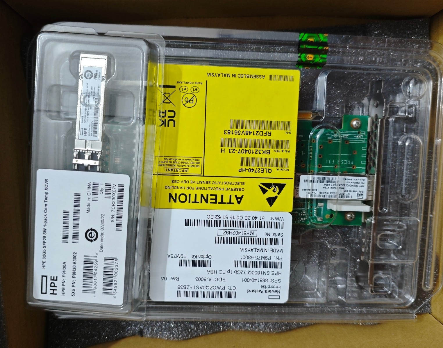 HP SN1600Q 32GB 1P FC Host Bus Adapter 868140-001 QLE2740-HP P9M75-63001