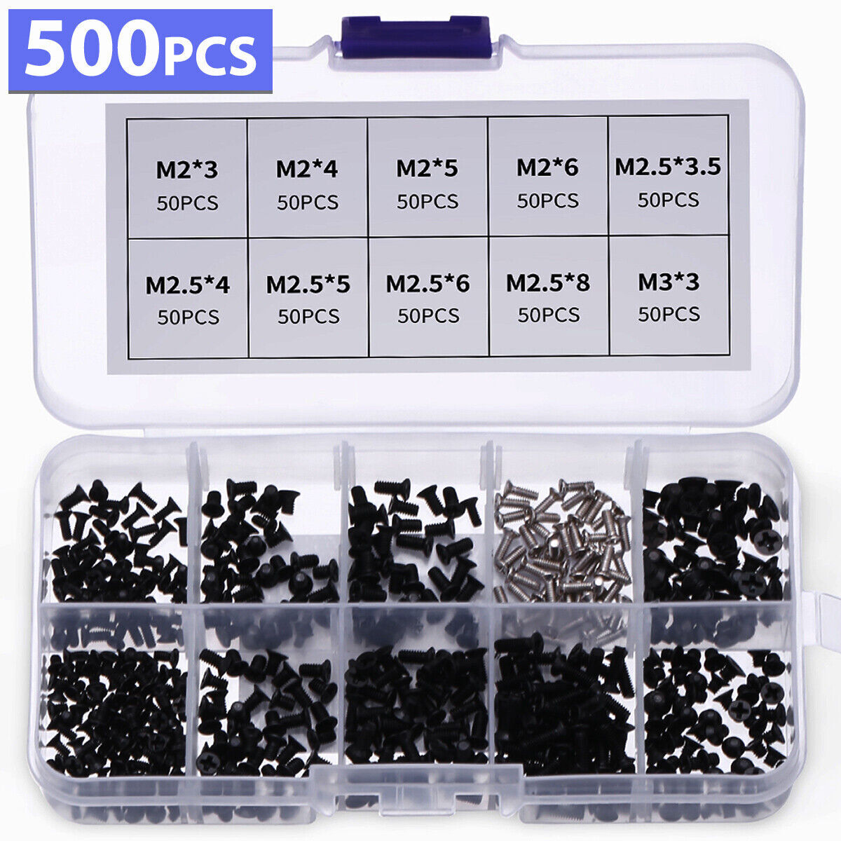 500pcs Laptop Notebook Computer Screw Kit For Samsung IBM HP Dell Lenovo