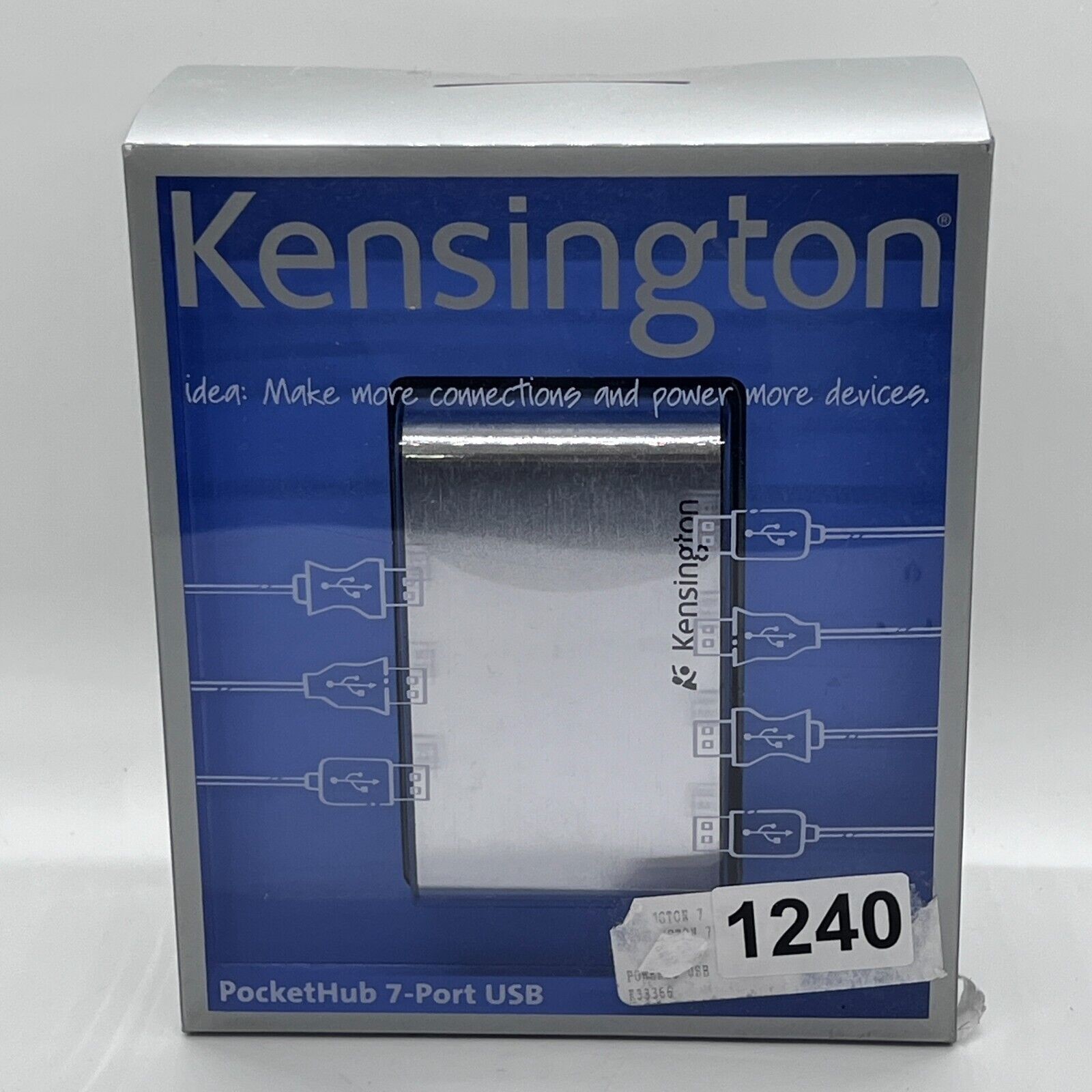 Kensington PocketHub 7 Port USB Hub USB 2.0 - K33366 Usb New And Sealed