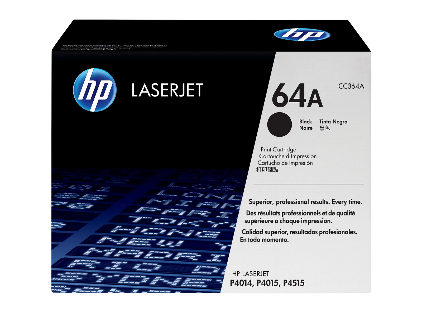 HP 64A Black LaserJet Toner Cartridge New Open Box New Open Box - Repackaged OE