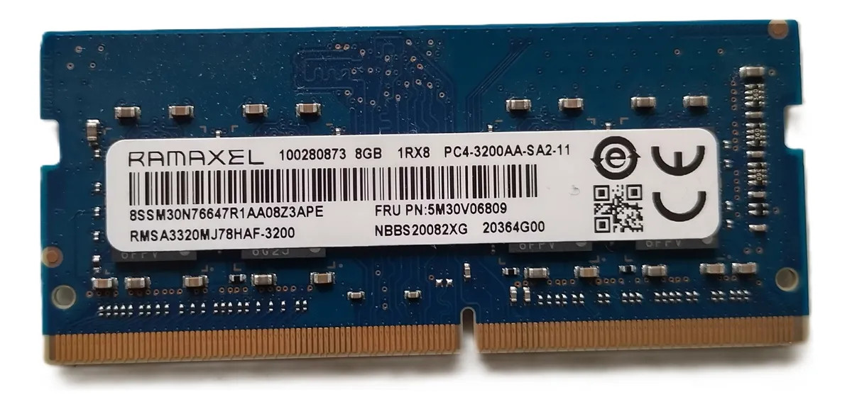 BLUE - RAMAXEL 8GB DDR4 3200 LAPTOP SODIMM RAM