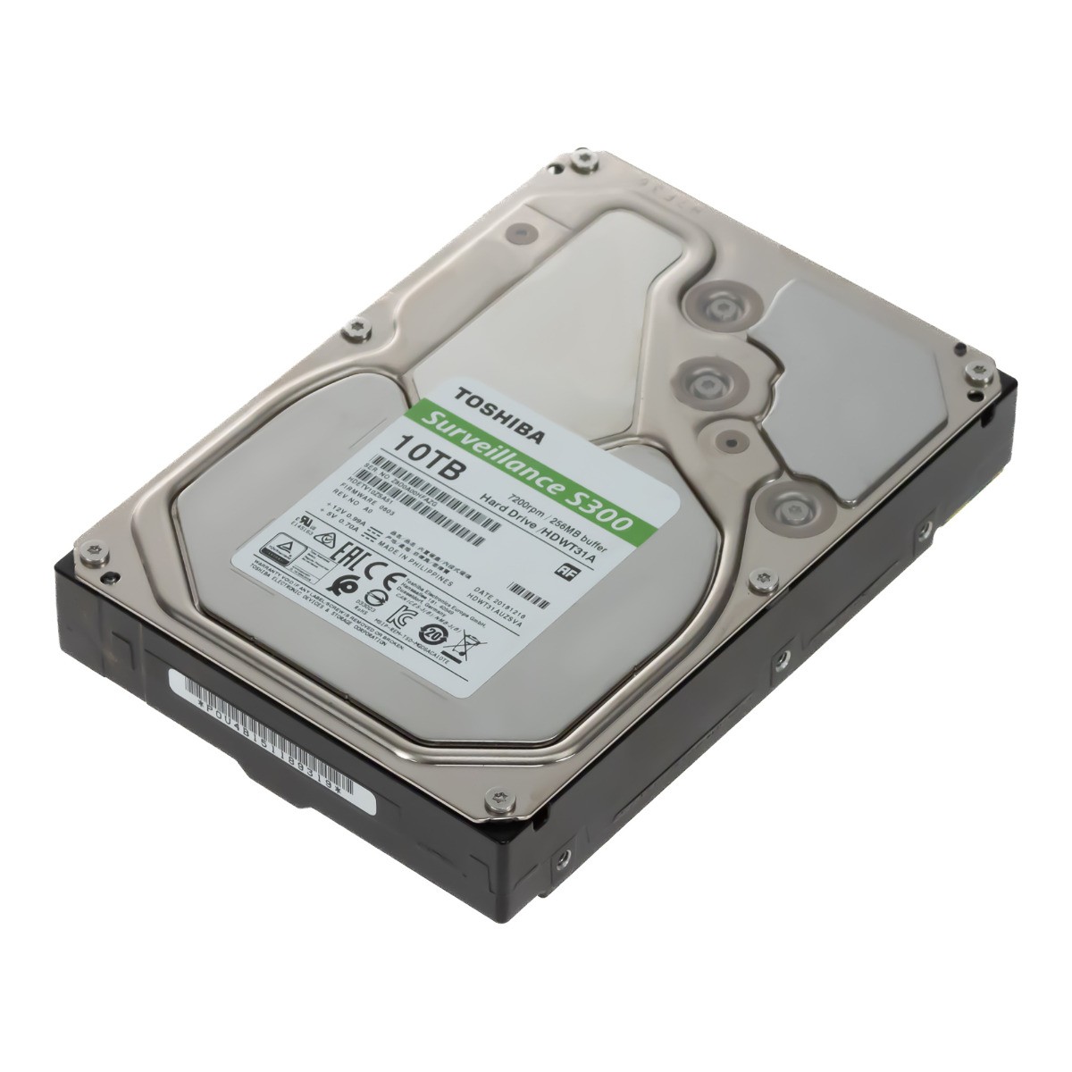 TOSHIBA SURVEILLANCE S300 HDWT31A HDWT31AUZSVA 10TB 7.2K 256MB SATA III 3.5''