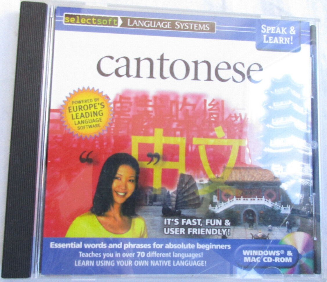 CD-ROM: Speak & Learn CANTONESE for Windows & MAC OS by EuroTalk