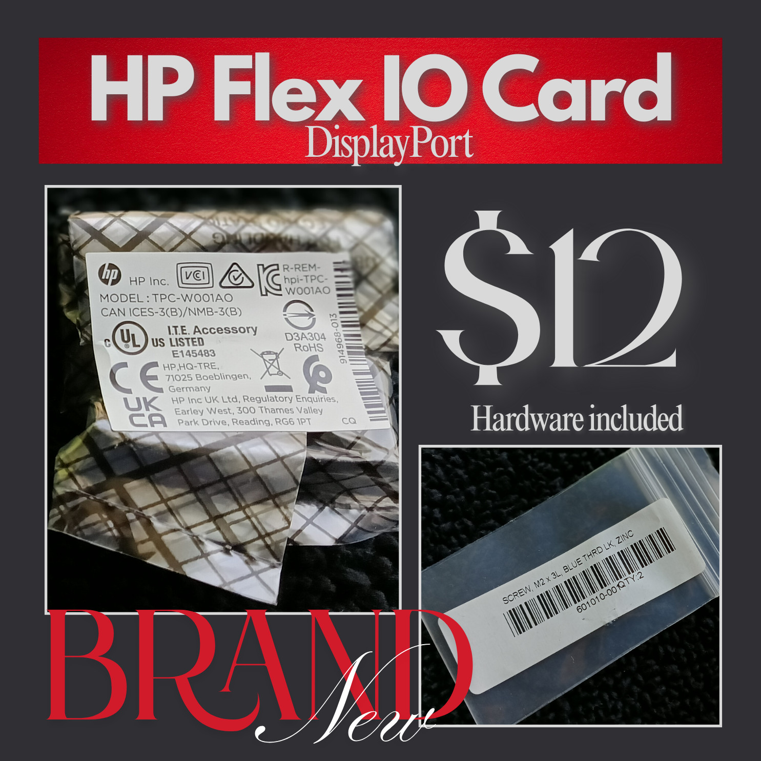 HP Flex IO Card - DisplayPort **BRAND NEW** Part# 914968-001