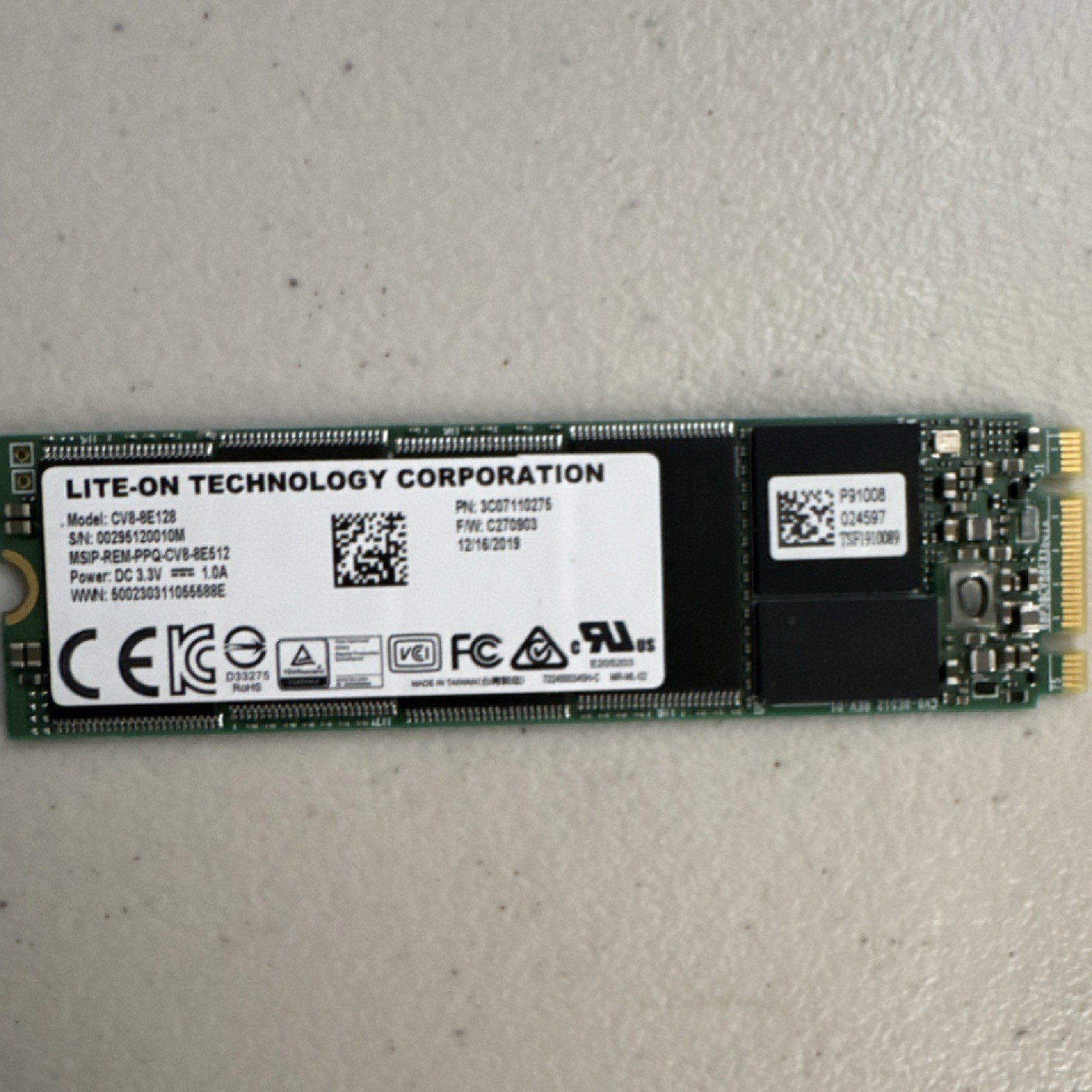 Lite-On CV8-8E128 M.2 Internal SSD 128GB