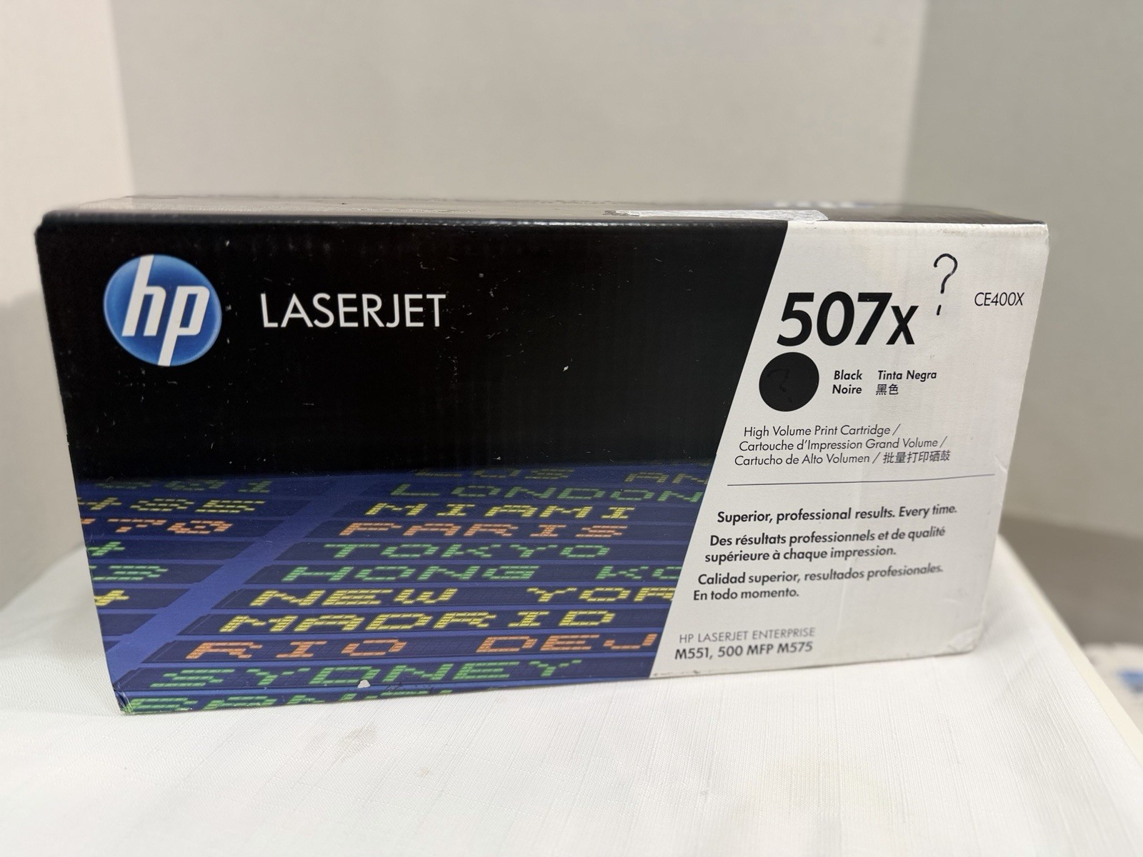 Genuine HP 507X (CE400X) OEM Black LaserJet Toner Cartridge - New