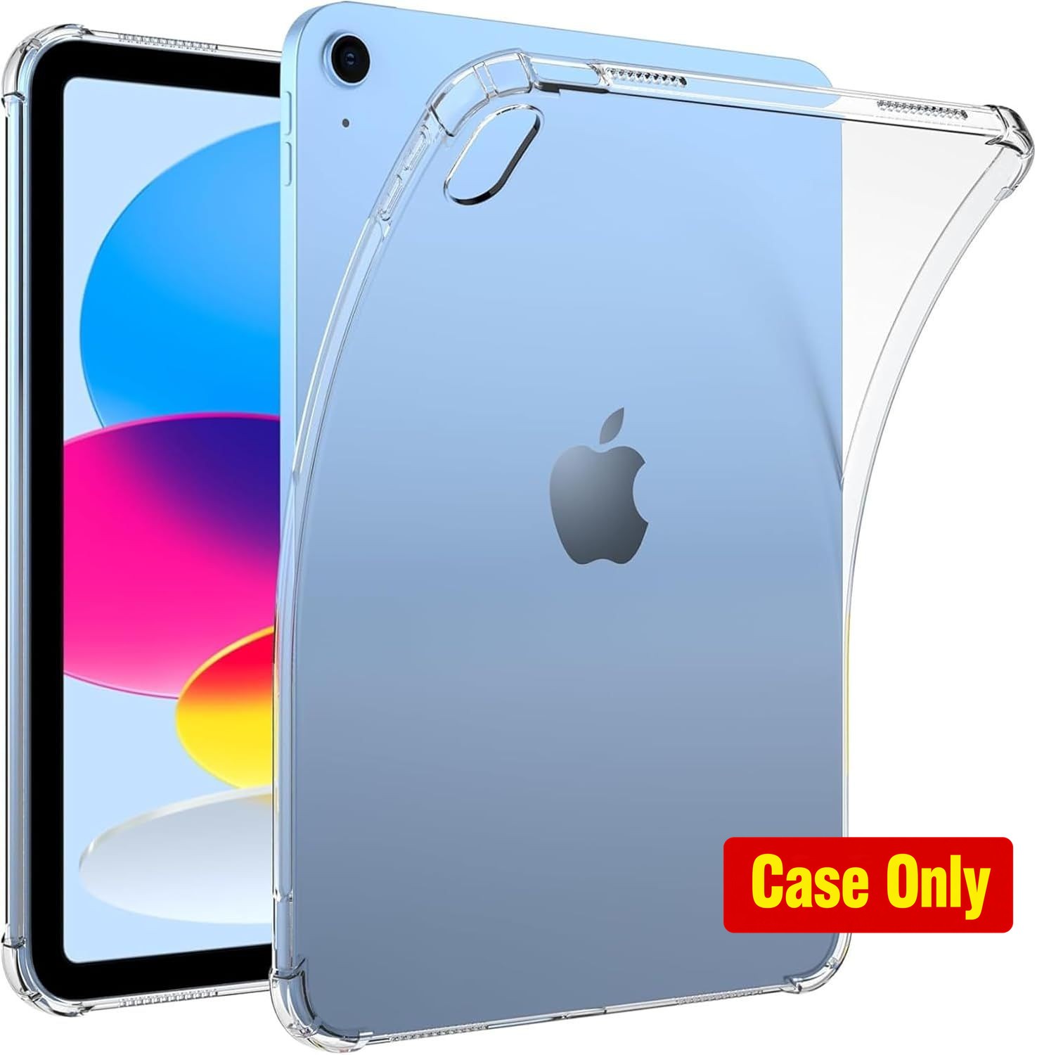 Case for iPad A16 11" 2025 - Clear, Slim Design, Shockproof Protection