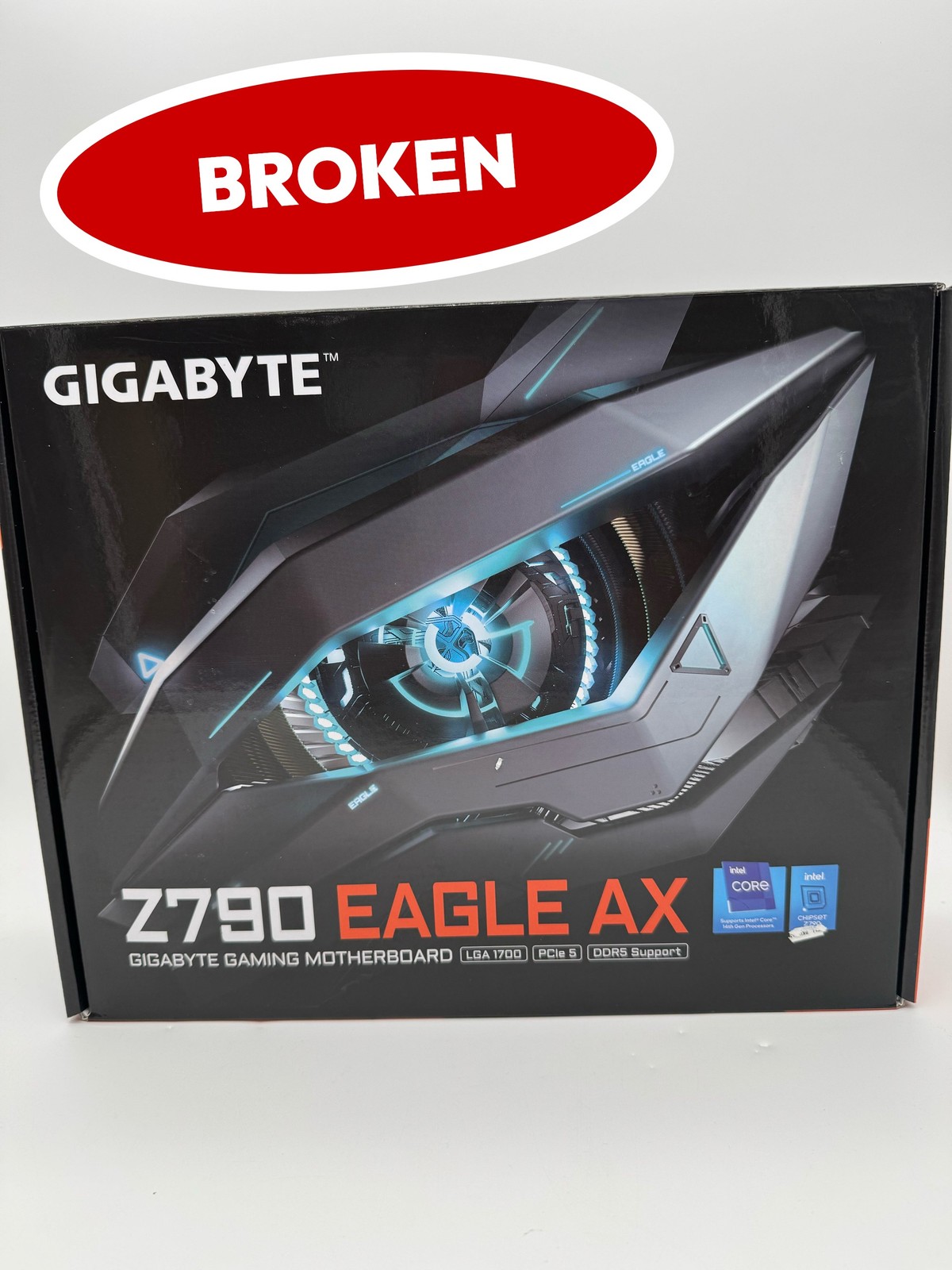 (BROKEN) Lot of 3 - GIGABYTE Z790 EAGLE AX ATX LGA 1700 Intel DDR5 WiFi 6E M.2