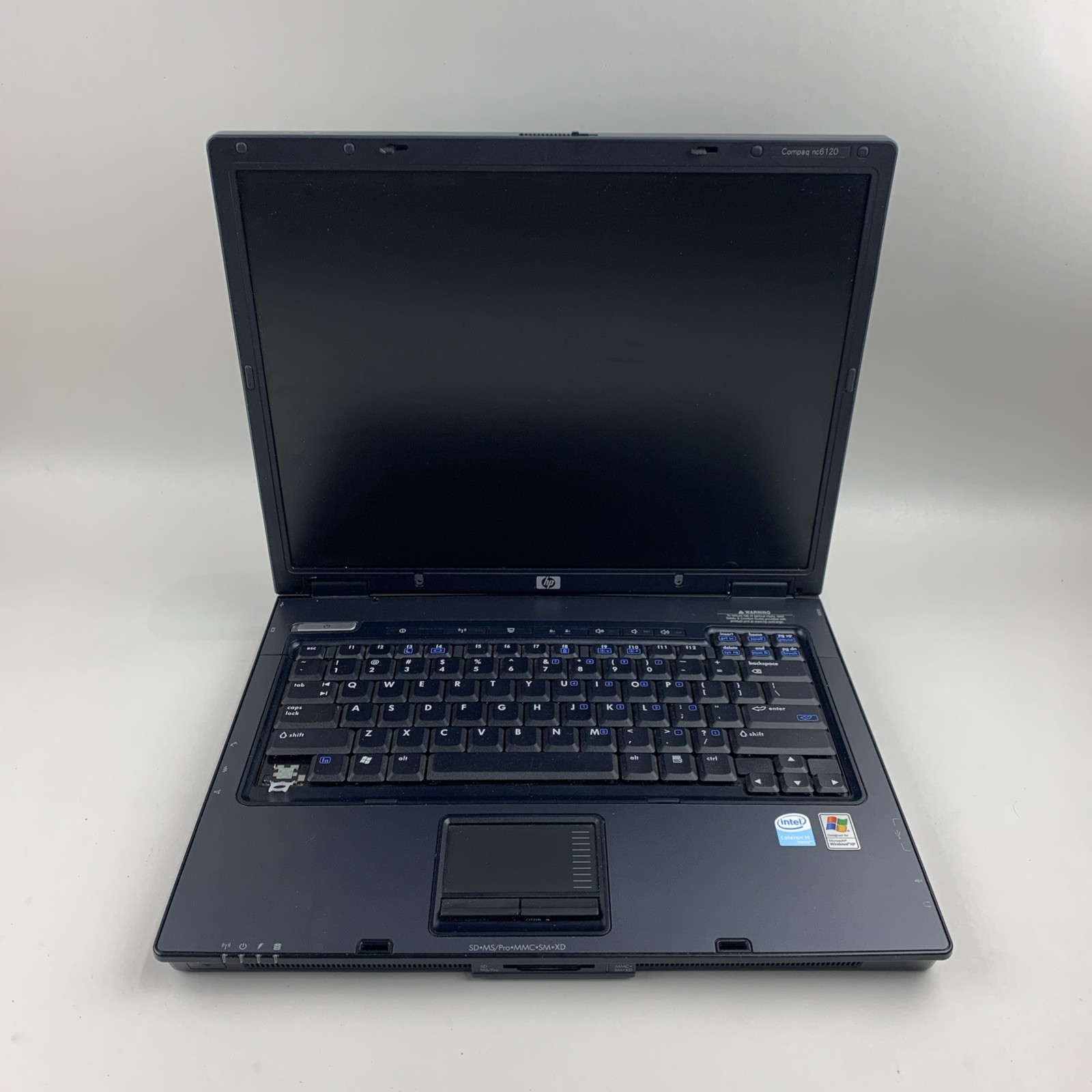 HP Compaq NC6120 Intel Celeron M 1.50GHz 512MB RAM 15" No Battery No HDD No OS