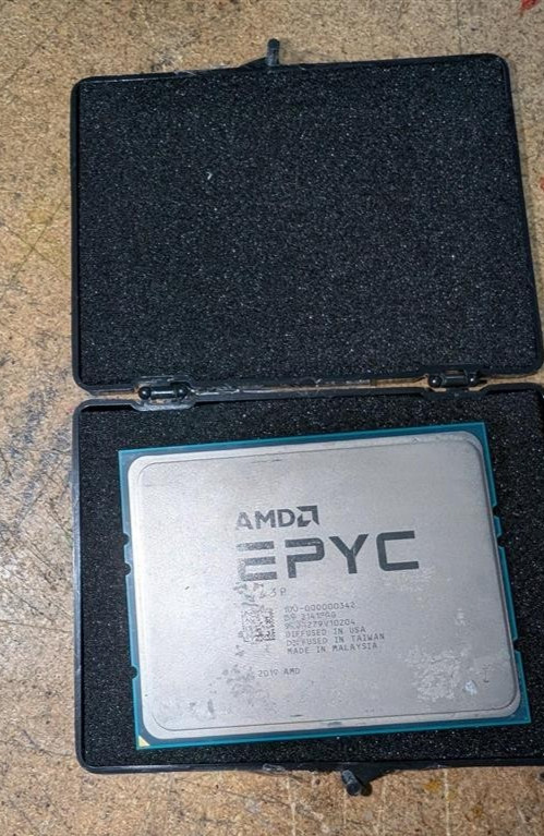 FOR PARTS AMD epyc Milan 7443p 285ghz 24 cores 48 thread sp3 CPU processor  Dell