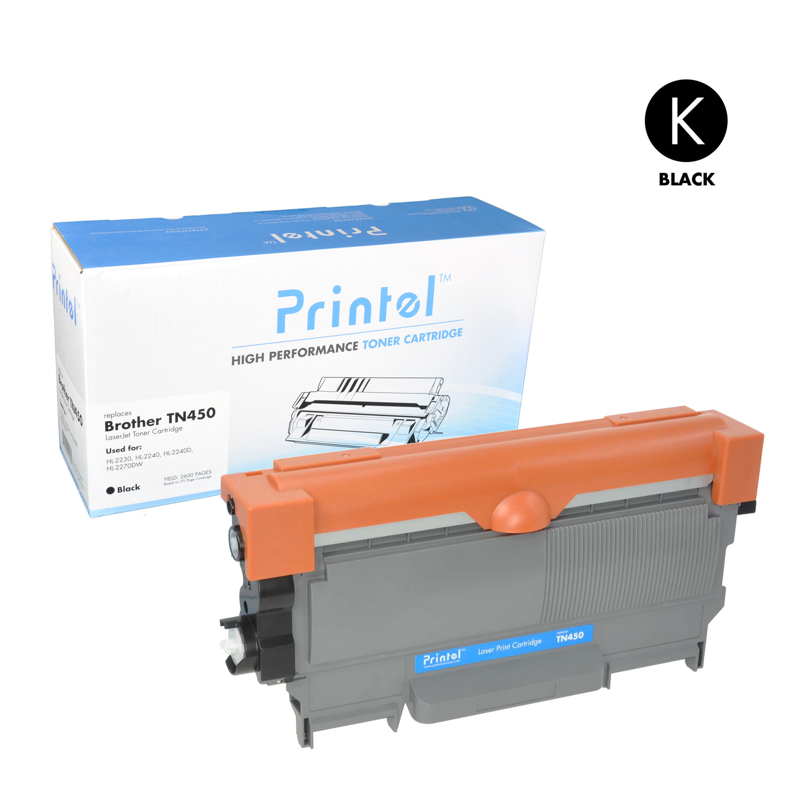 Printel Compatible Toner Cartridge Replacement for Brother TN420 Black
