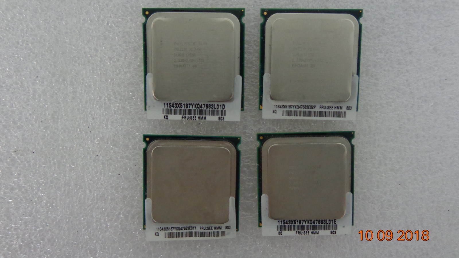 Lot of 4 Intel Xeon 5140 Dual Core 2.33GHz LGA 771 CPU
