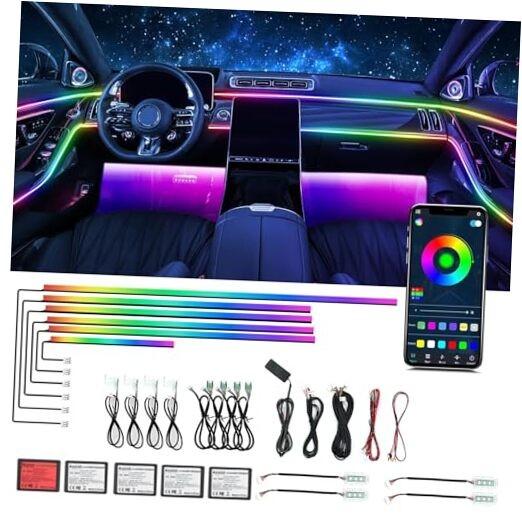 Dream Color Acrylic Interior Car Ambient Light Kit,  18 Dream Color 18 in 1 Kit