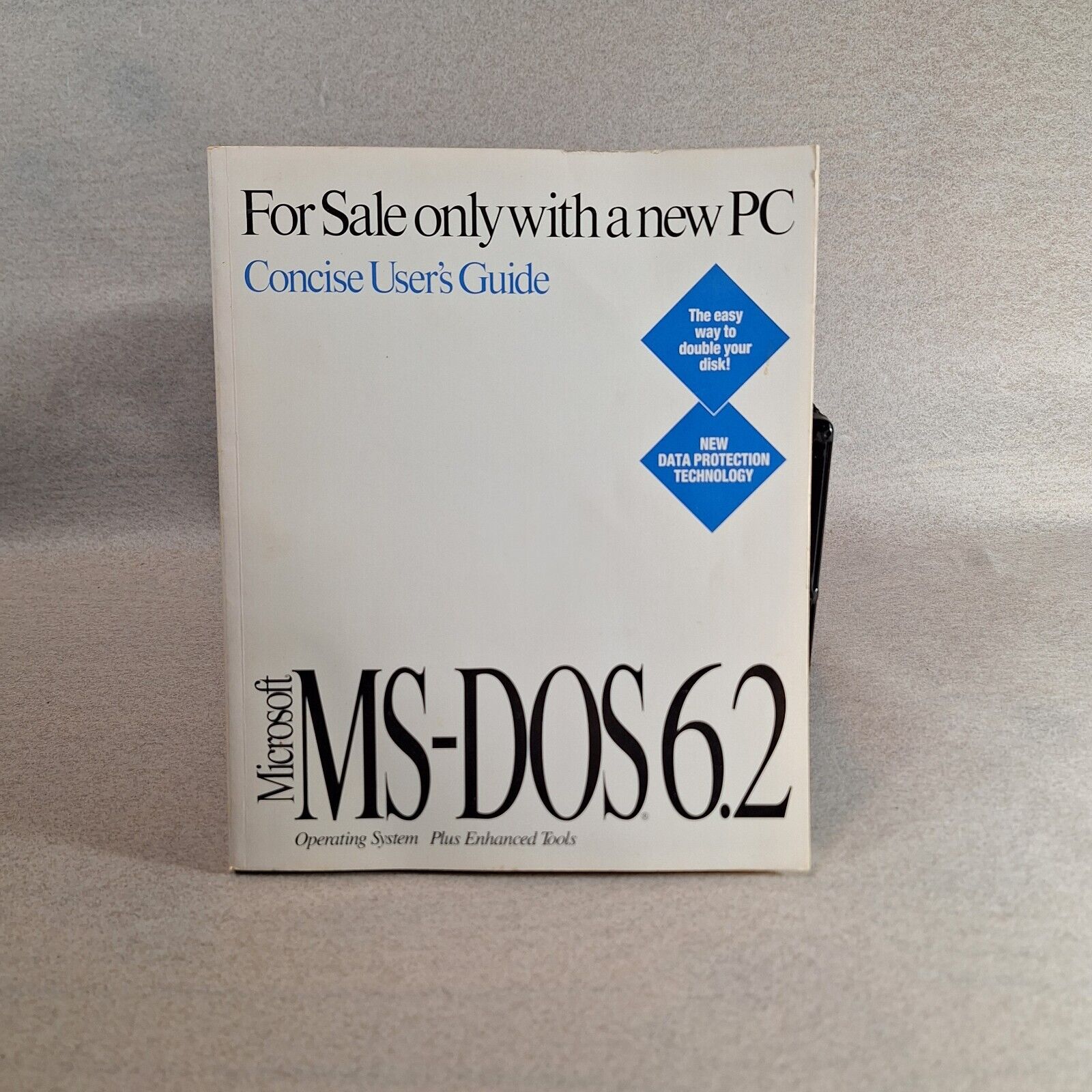 Microsoft MS-DOS 6.2 User's Guide Original Manual Vintage PB Book Guidebook COA