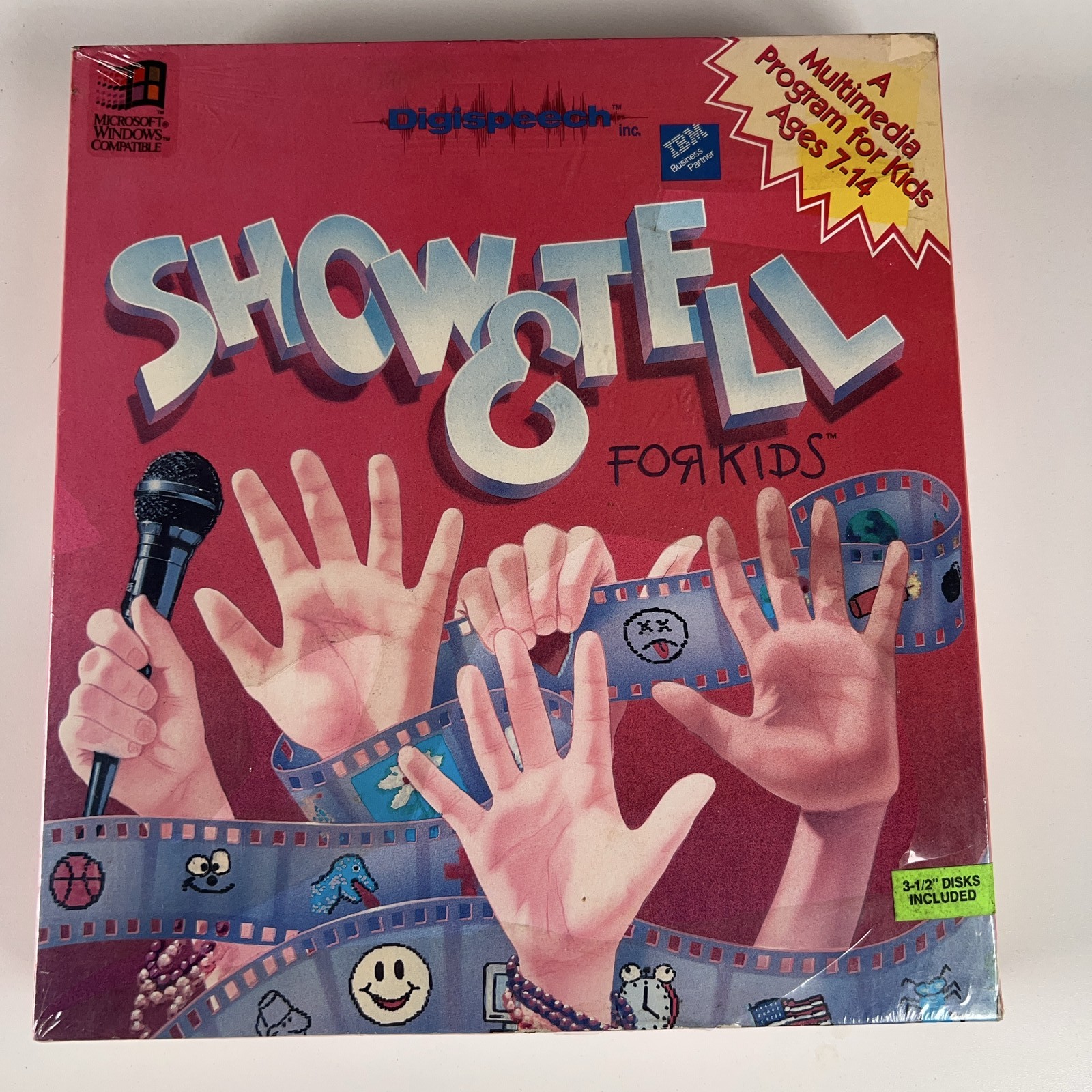 VTG Show & Tell for Kids PC Software 3.5 Floppy Disks Windows 3.1 NEW