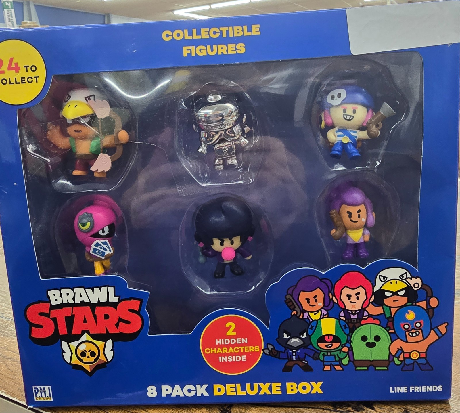 RARE NEW SEALED BRAWL STARS S1 FIGURES - 8 PACK DELUXE BOX - DAMAGED BOX 